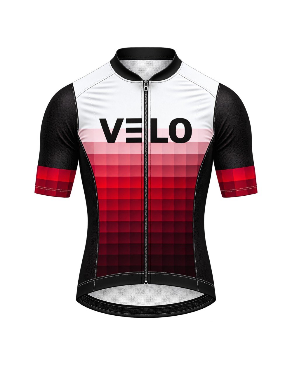 YAKUDO VELO Patch cycling jerseys in red and blue
