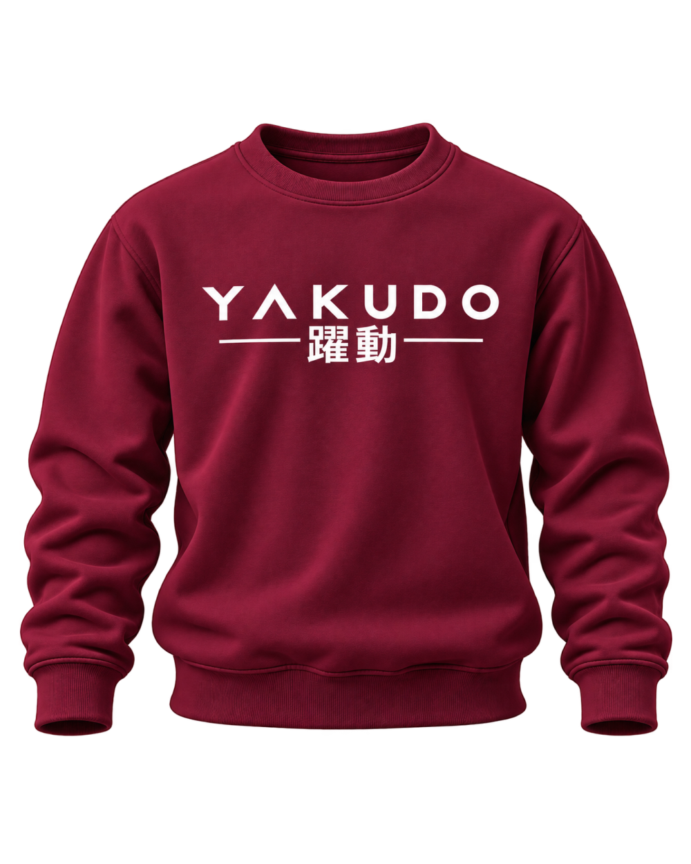 YAKUDO lifestyle sweatshirt in Burgundy