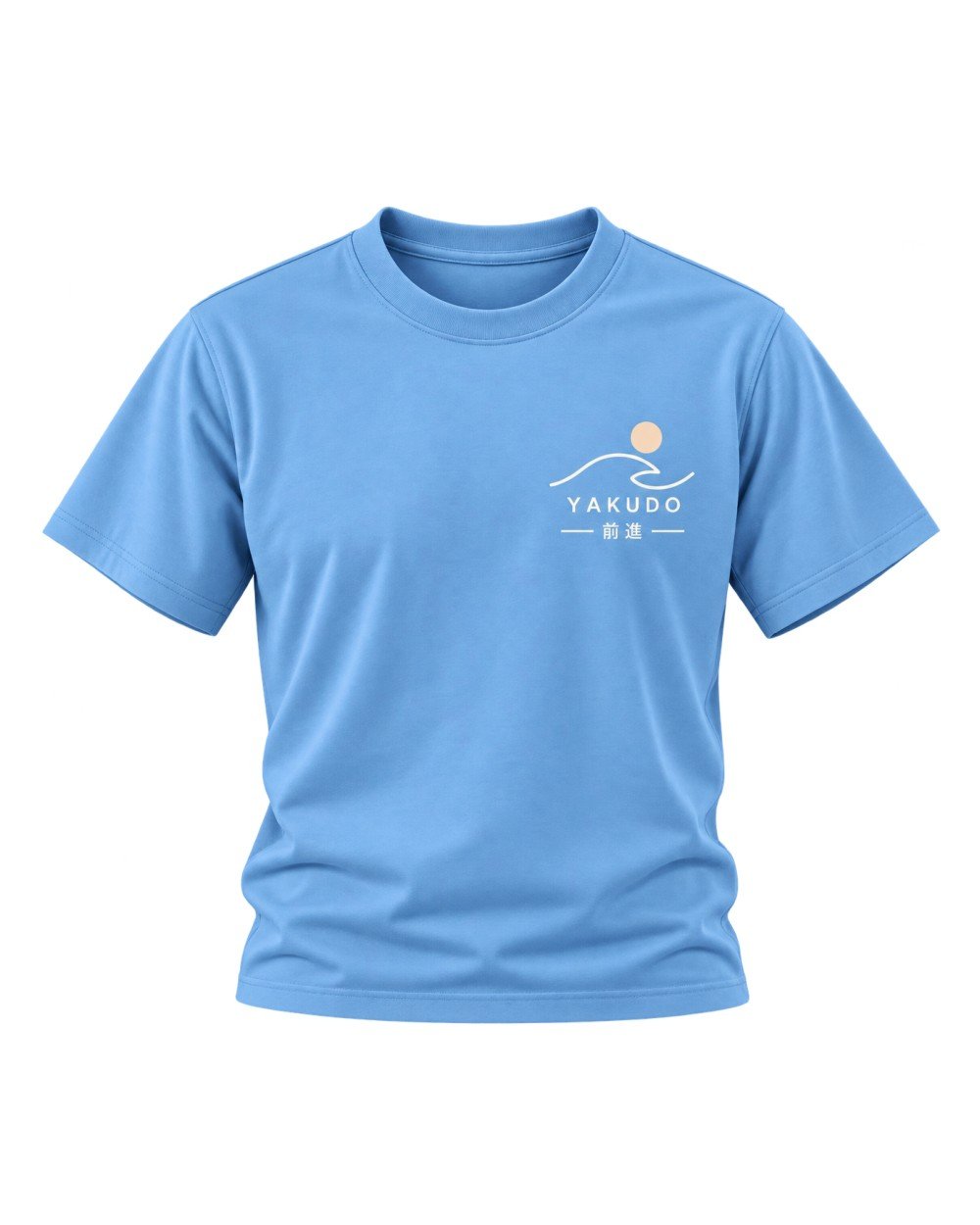 YAKUDO Wave lifestyle T-shirt in Cornflower